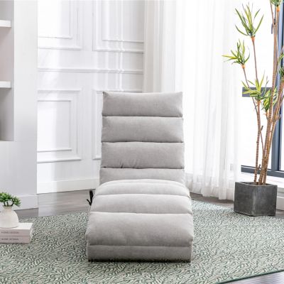 Streamdale Modern Indoor Linen Chaise Lounge