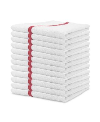 Qwick Wick Cotton Bar Mop Towels, 16"x19", Set of 12