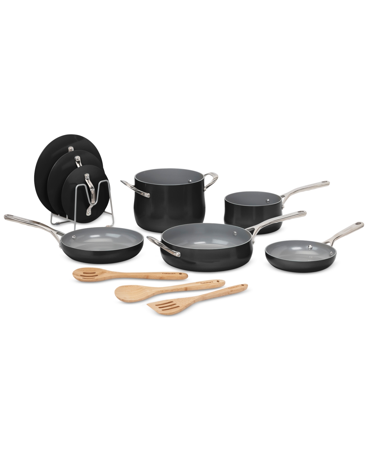 Cuisinart Culinary Collection 12-pc. Ceramic Cookware Set In Black