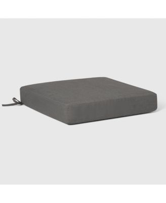 Set of 2 20" x 19" Outdoor Patio Seat Cushions Without Welt