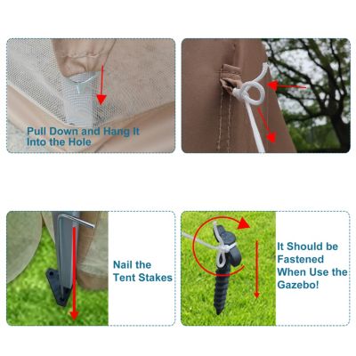 Streamdale 13 FT. W X 13 FT. D X 9.2FT Pop-Up Gazebo Tent Outdoor Canopy