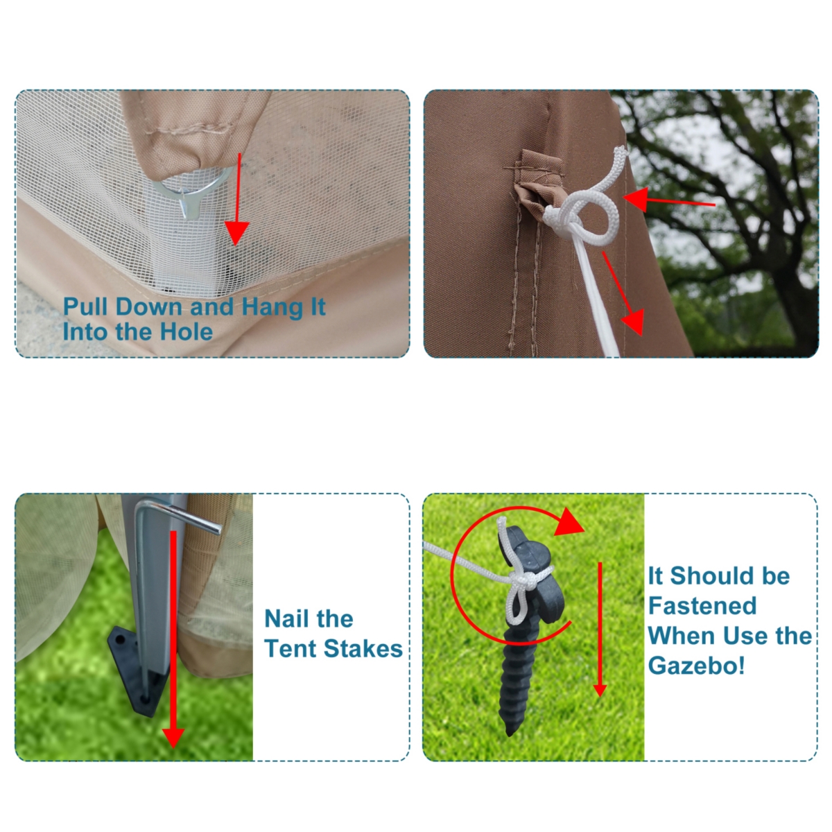 Streamdale Furniture 13 Ft. W X 13 Ft. D X 9.2FT Pop-Up Gazebo Tent Outdoor Canopy