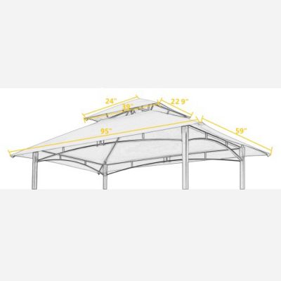 Streamdale 8x5ft Grill Gazebo Canopy