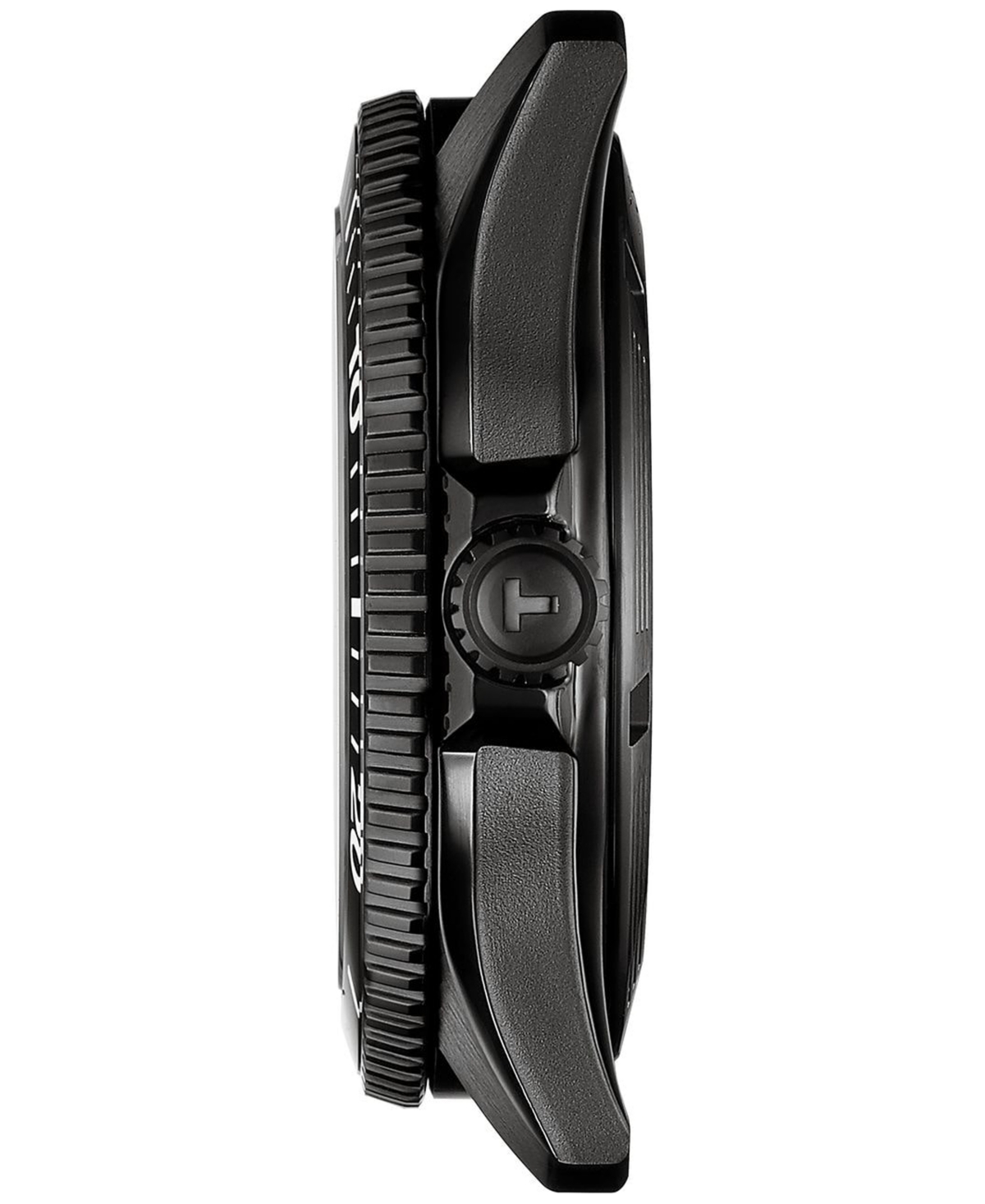 Tissot Men's Swiss Automatic Seastar 1000 Powermatic 80 Black Synthetic Strap Watch 40mm In No Color