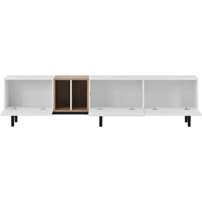 Modern 80" TV Stand with Large Storage