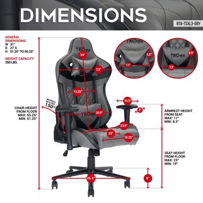 Streamdale XL Ergonomic Gaming Chair