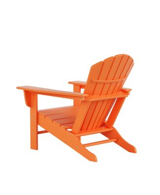 5-piece Adirondack Chairs with Ottoman Side Table Set
