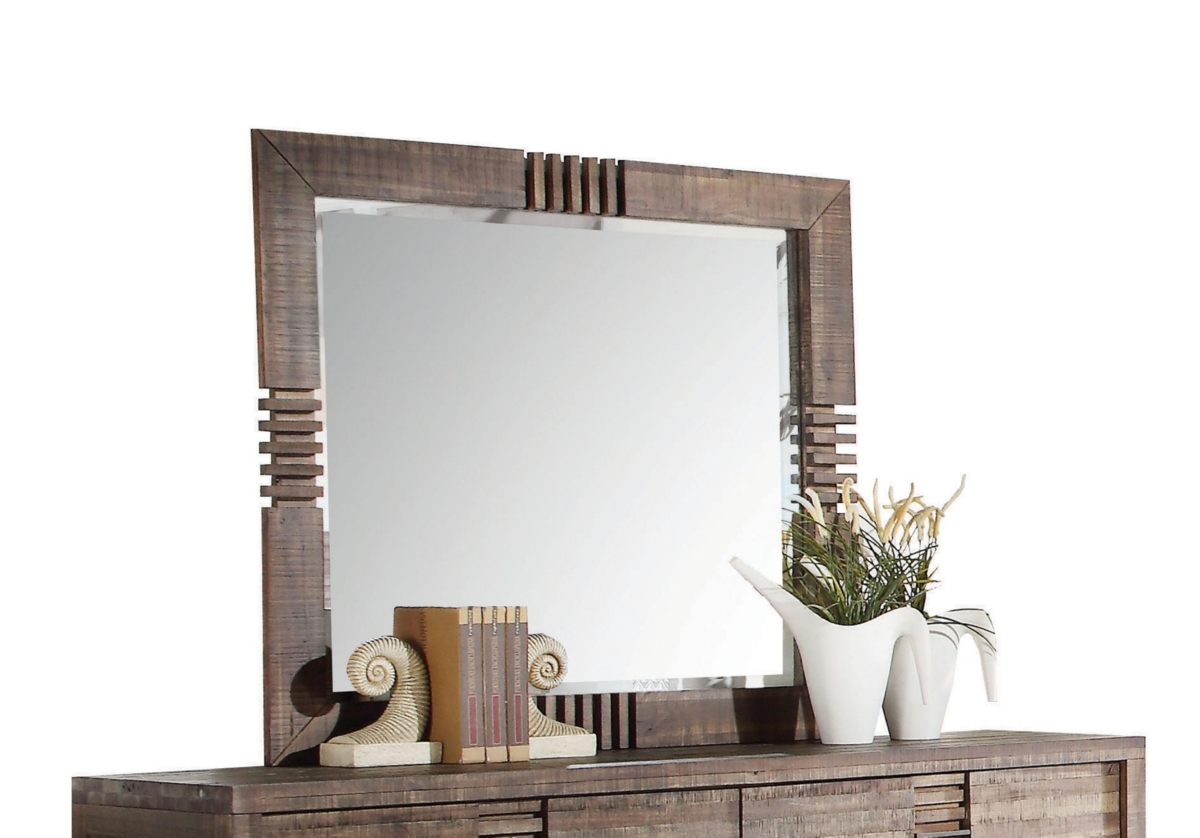 Streamdale Furniture Andria Mirror In Reclaimed- Oak