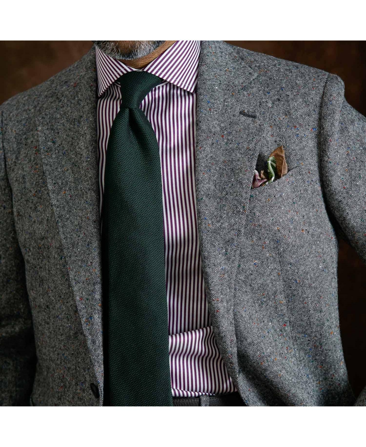Foresta - Silk Grenadine Tie for Men - Green