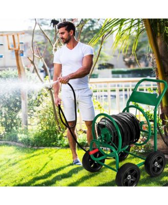 Garden Hose Reel Cart Holds 330ft of 3/4"or 5/8" Hose 400ft of 1/2" Hose