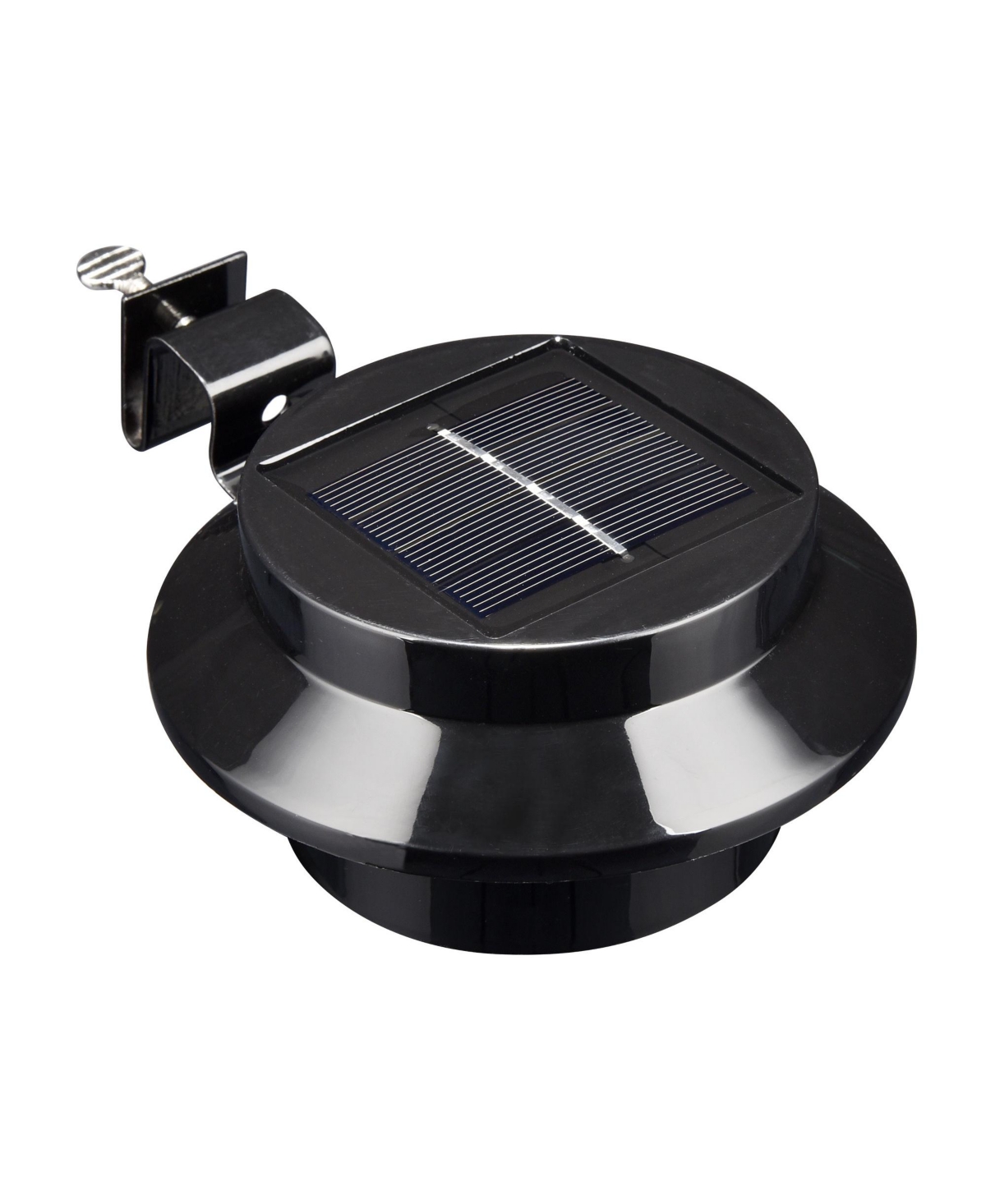 3 Led Solar Gutter Light Waterproof Outdoor Garden Fence Wall Stair Lights Black - Natrual