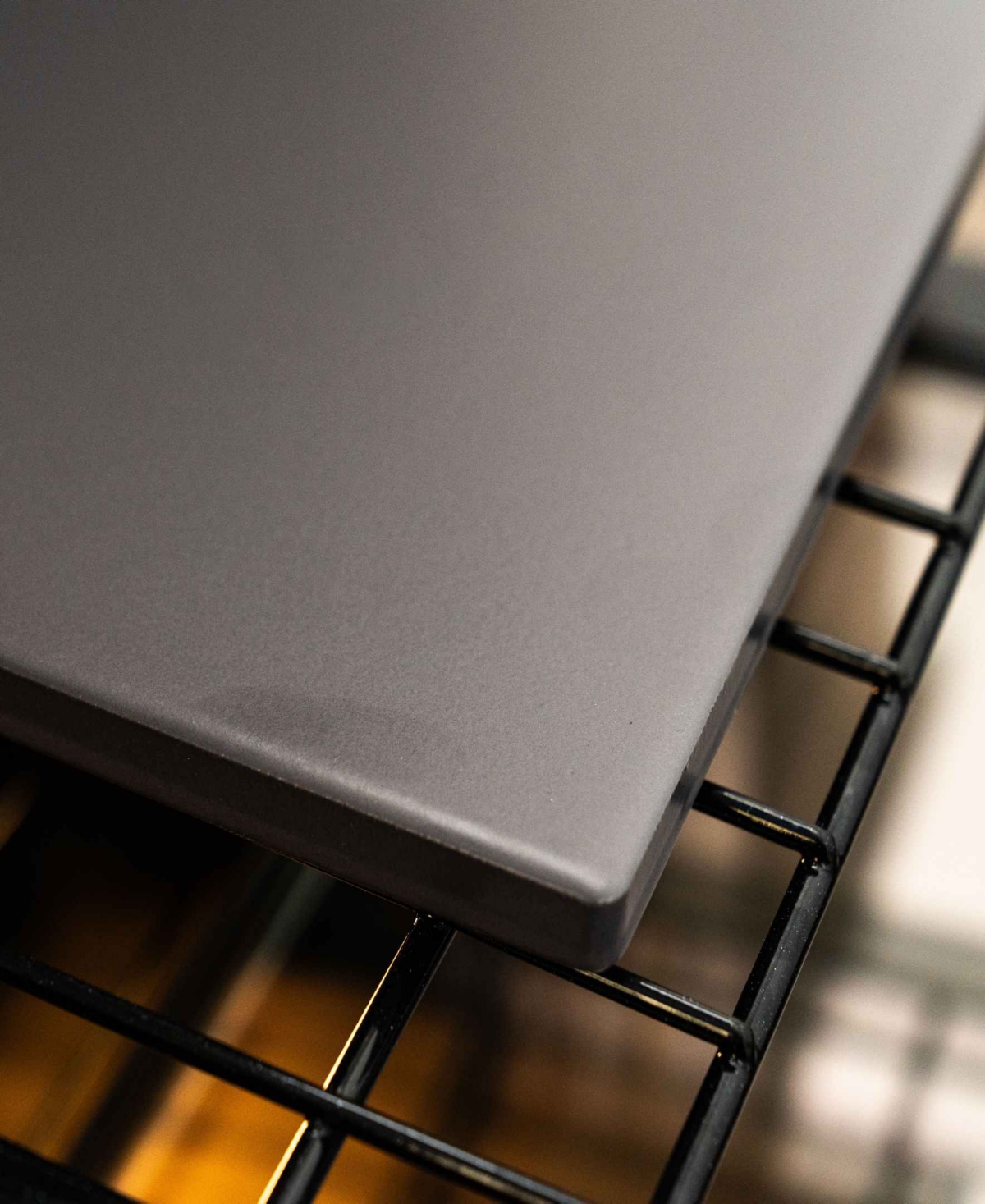 Old Stone 14 X 16 Inch Glazed Rectangular Pizza Stone With Handles Heat Resistant Up To 1,100°f. Ideal For Res In Gray
