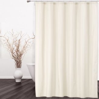 Waterproof Fabric Shower Curtain - Color Ivory