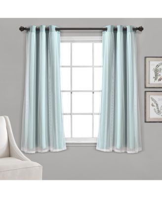 Grommet Sheer Panels With Insulated Blackout Lining