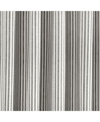 Farmhouse Vintage Stripe Yarn Dyed Cotton Back Tab/Rod Pocket Window Curtain Panels