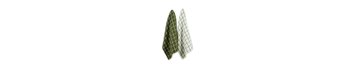 Design Imports Washed Waffle Collection Oversized Preshrunk Ultra Absorbent, Dishtowel Set, 20x30", Sage, 2 Piece In Sage