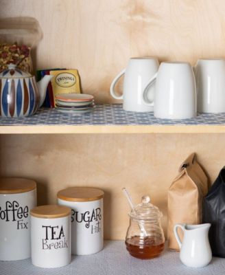 Fridge Shelf Liner Collection Non-Adhesive, Cut to fit, Machine Washable, 12x120", Stonewash Blue Lattice, 2 Piece