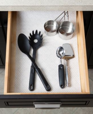 Fridge Shelf Liner Collection Non-Adhesive, Cut to fit, Machine Washable, 12x120", Cream Lattice, 2 Piece