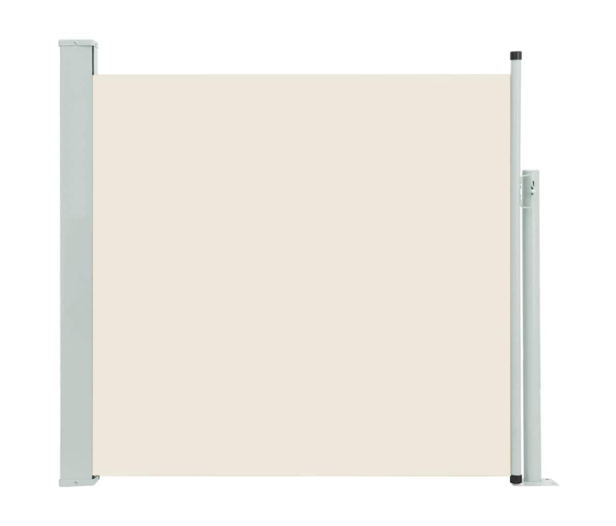 Patio Retractable Side Awning 39.4"x196.9" Cream - Cream