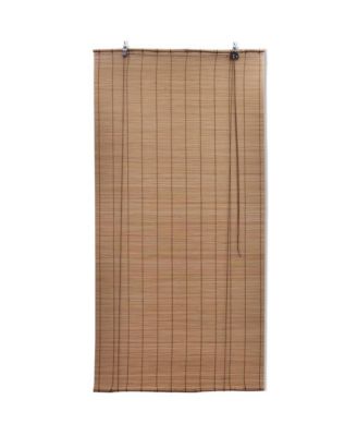 Brown Bamboo Roller Blinds 47.2"x86.6"