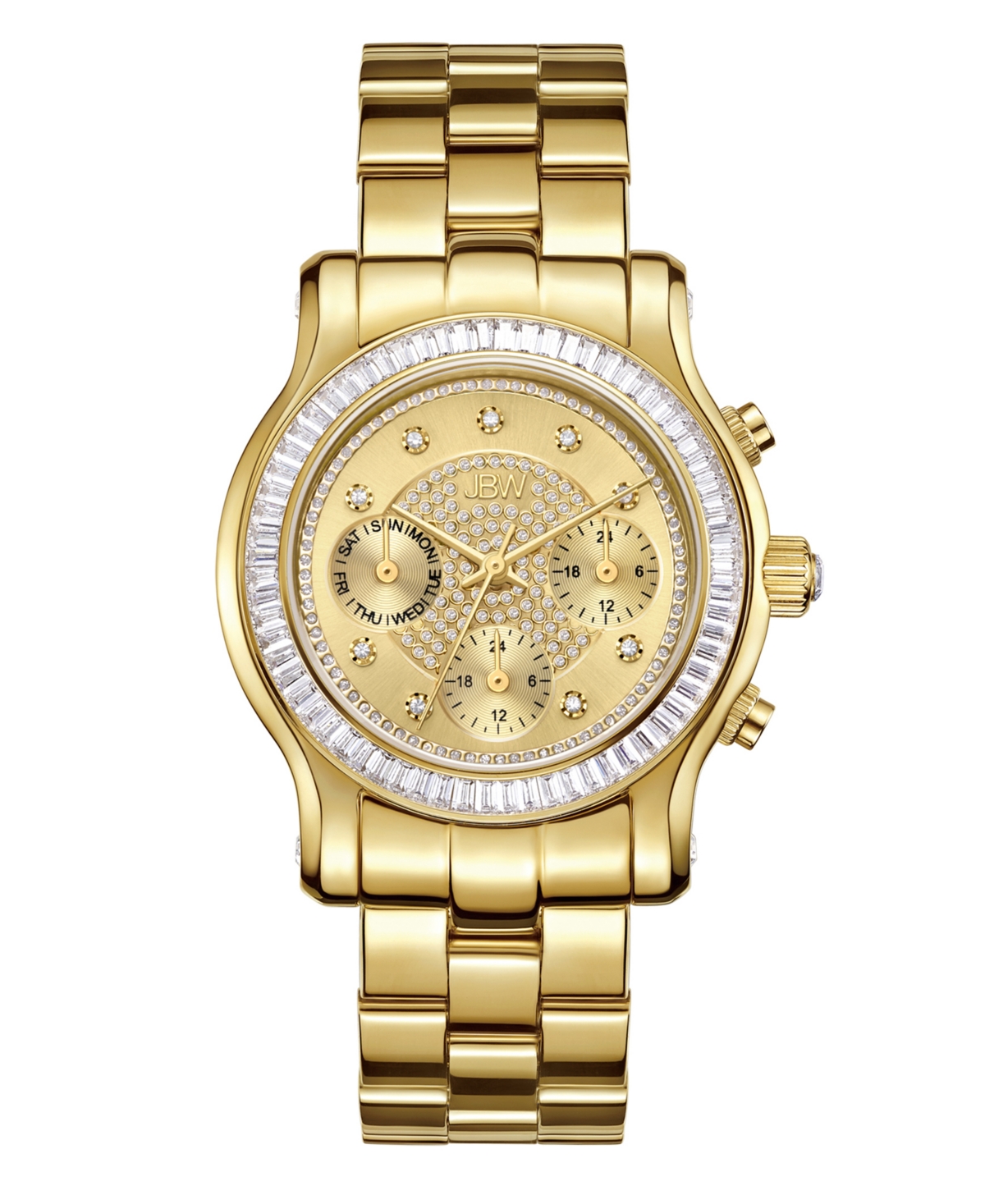 Women's Laurel Diamond (1/10 ct.t.w.) 18k Gold Plated Stainless Steel Watch - Gold