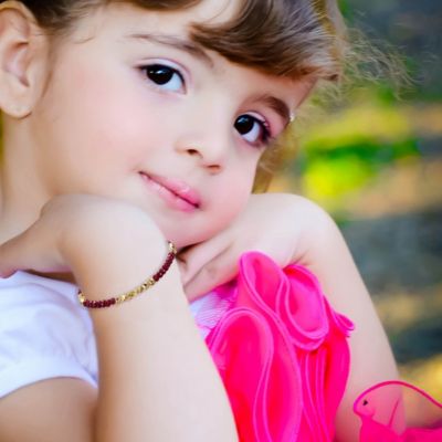 14k Gold Plated Bracelet With Colored Beads in Pattern