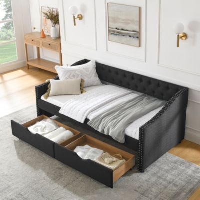 Streamdale Upholstered Twin Size Daybed with Drawers