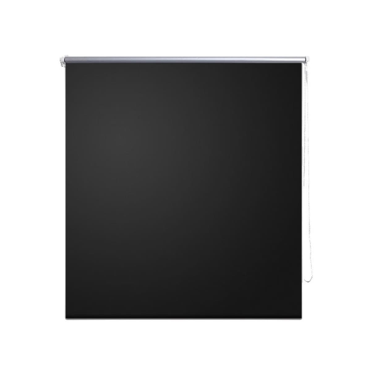 Roller Blind Blackout 23.6"x47.2" Black - Black