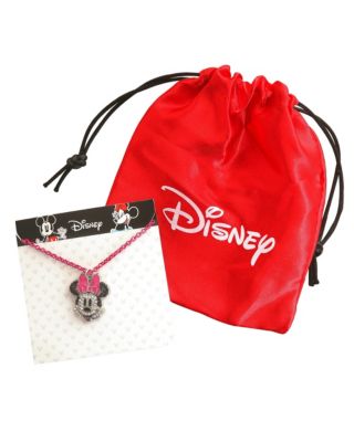 Minnie Mouse Pave Pink Necklace