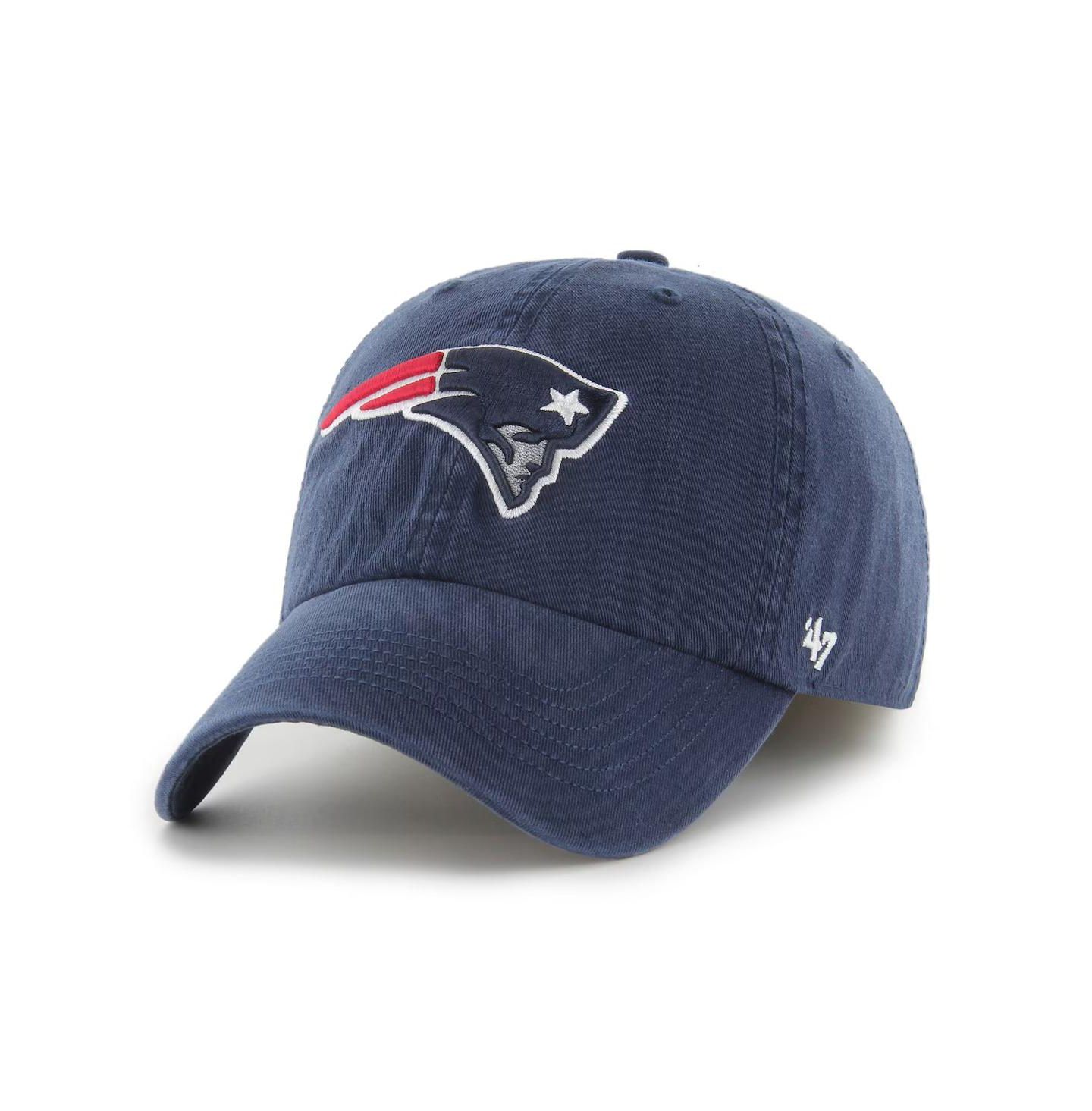 Мужская кепка Lids 47 Navy New England Patriots Franchise Logo Fitted Hat — фото 1