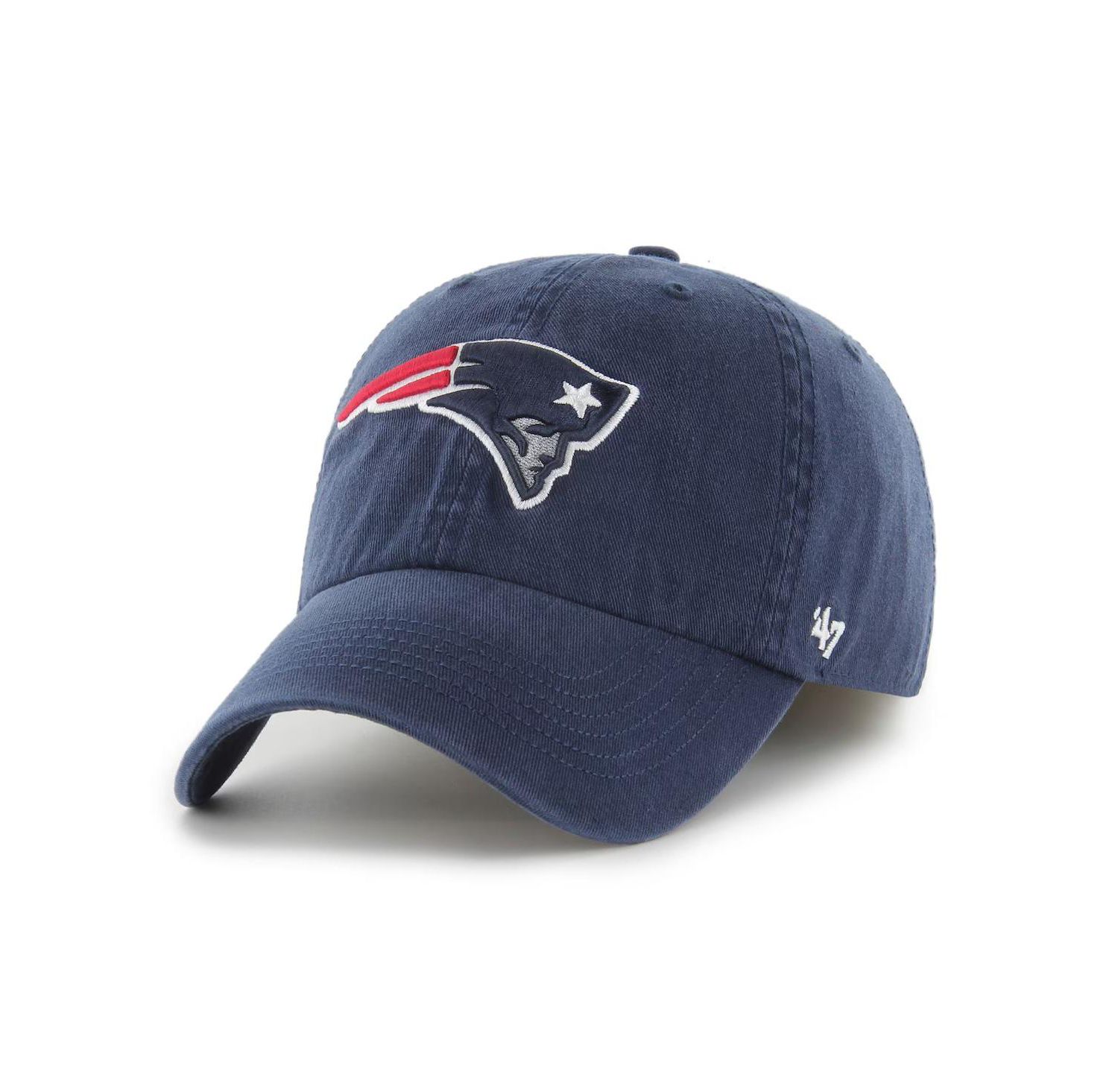 47 Men's Navy New England Patriots Franchise Logo Fitted Hat