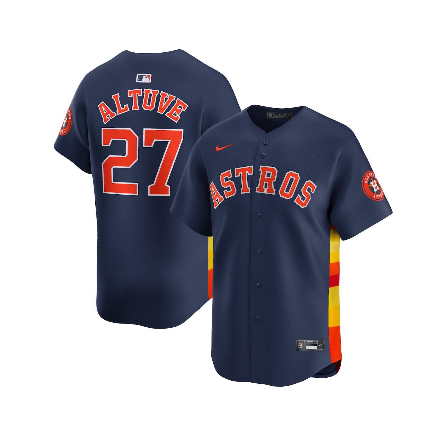Men's Jose Altuve Orange Houston Astros Alternate Limited Player Jersey