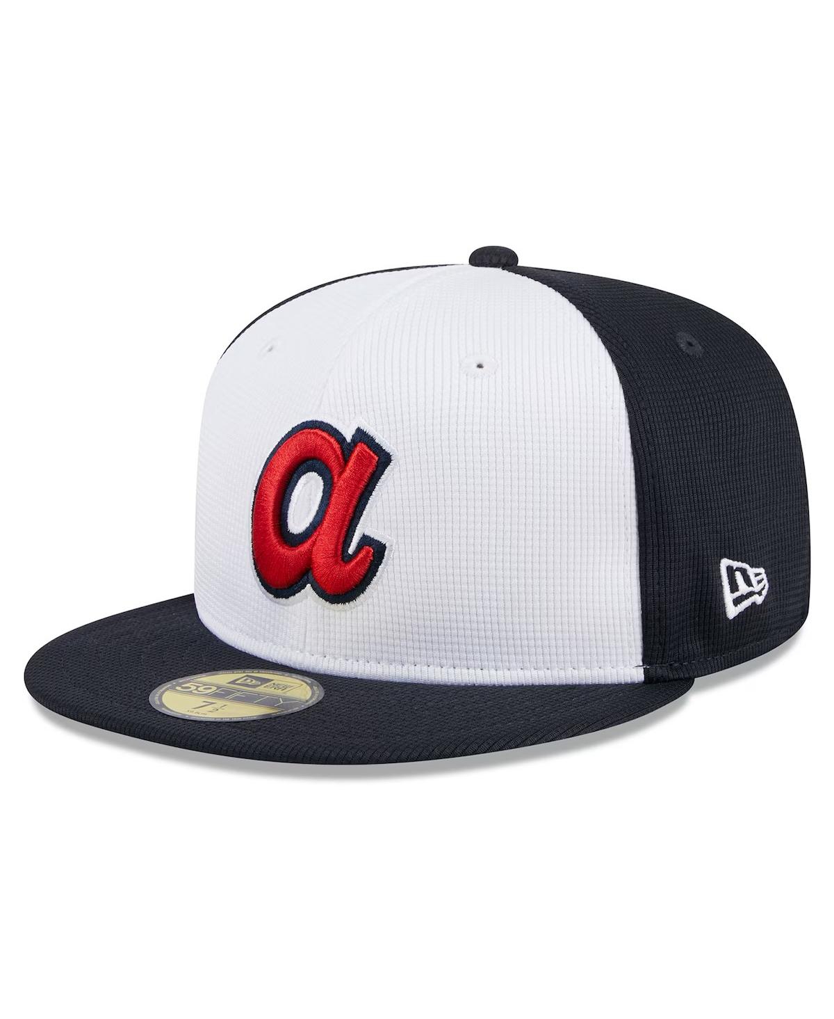 Men's White Atlanta Braves 2024 Batting Practice 59FIFTY Fitted Hat - White