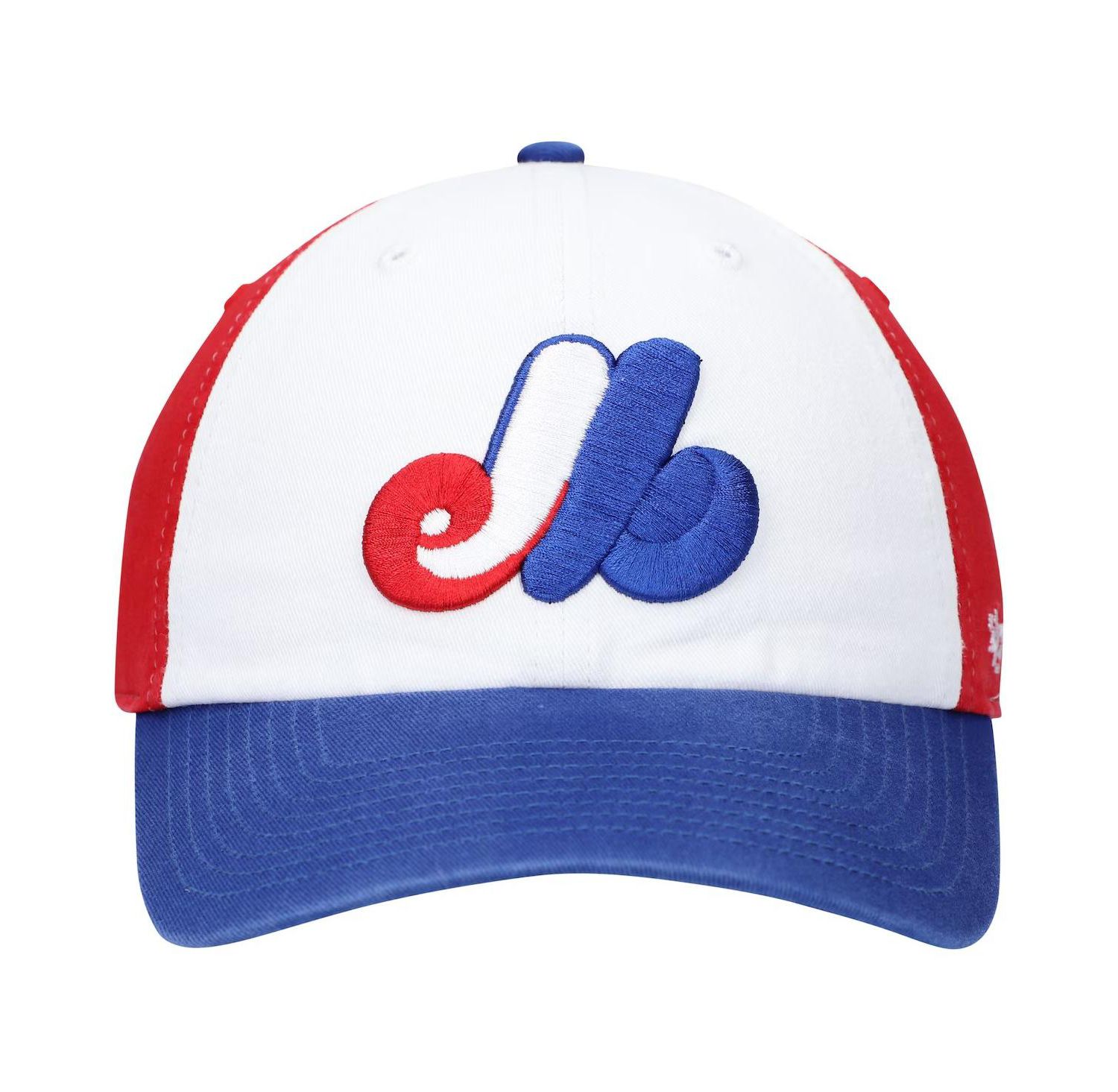 47 Brand Men's White Montreal Expos Logo Cooperstown Collection Adjustable Hat
