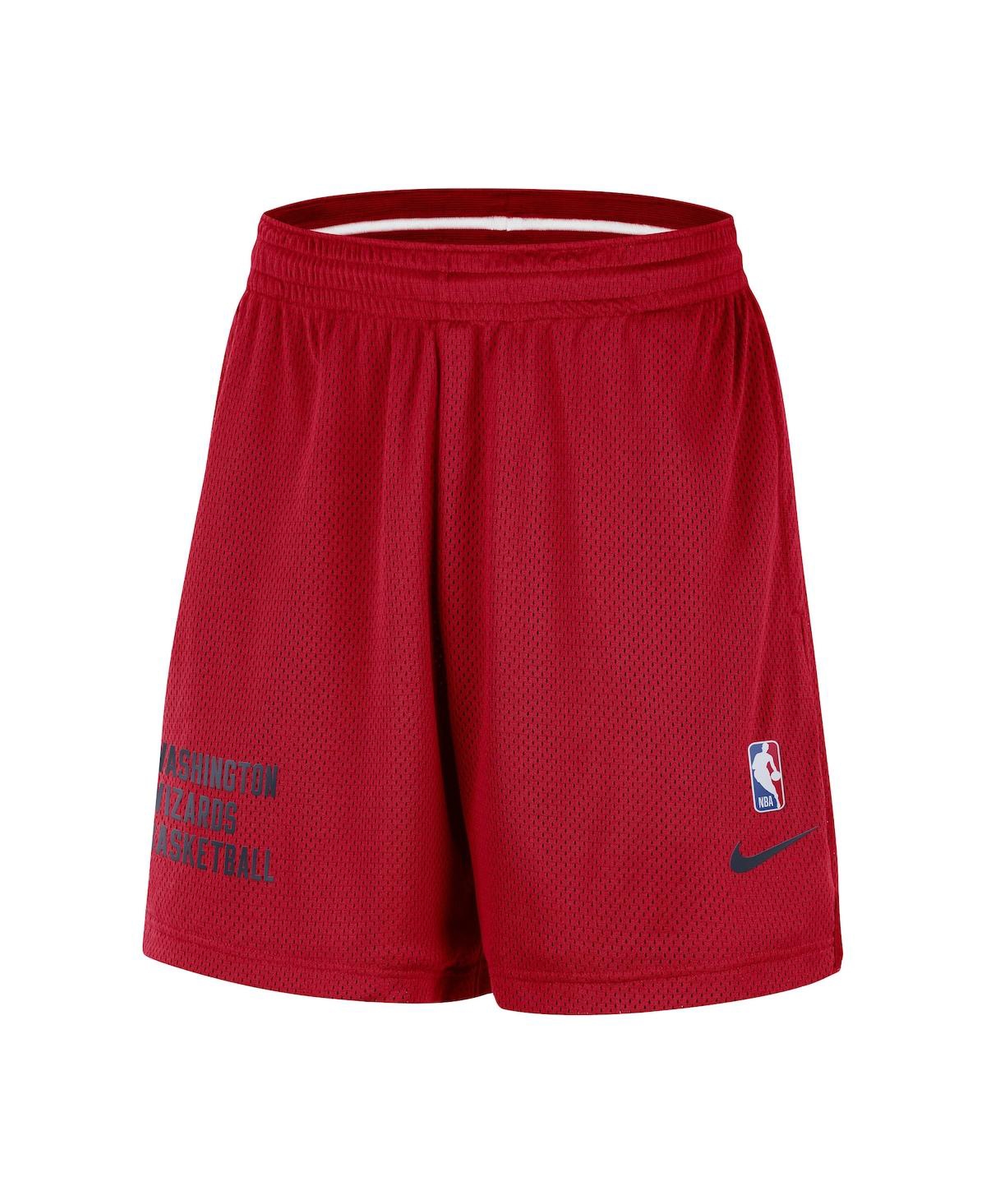 Nike Men's And Women's Red Washington Wizards Warm Up Performance Practice Shorts In Red