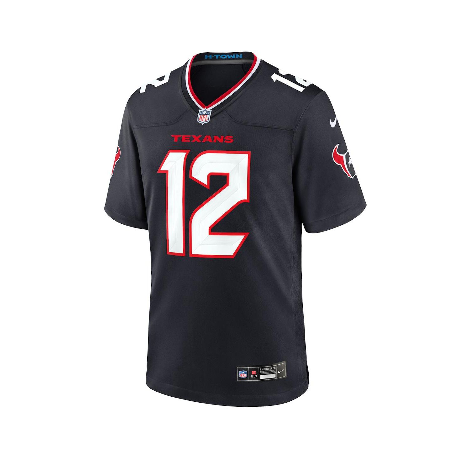 Men's Nico Collins Navy Houston Texans Game Jersey