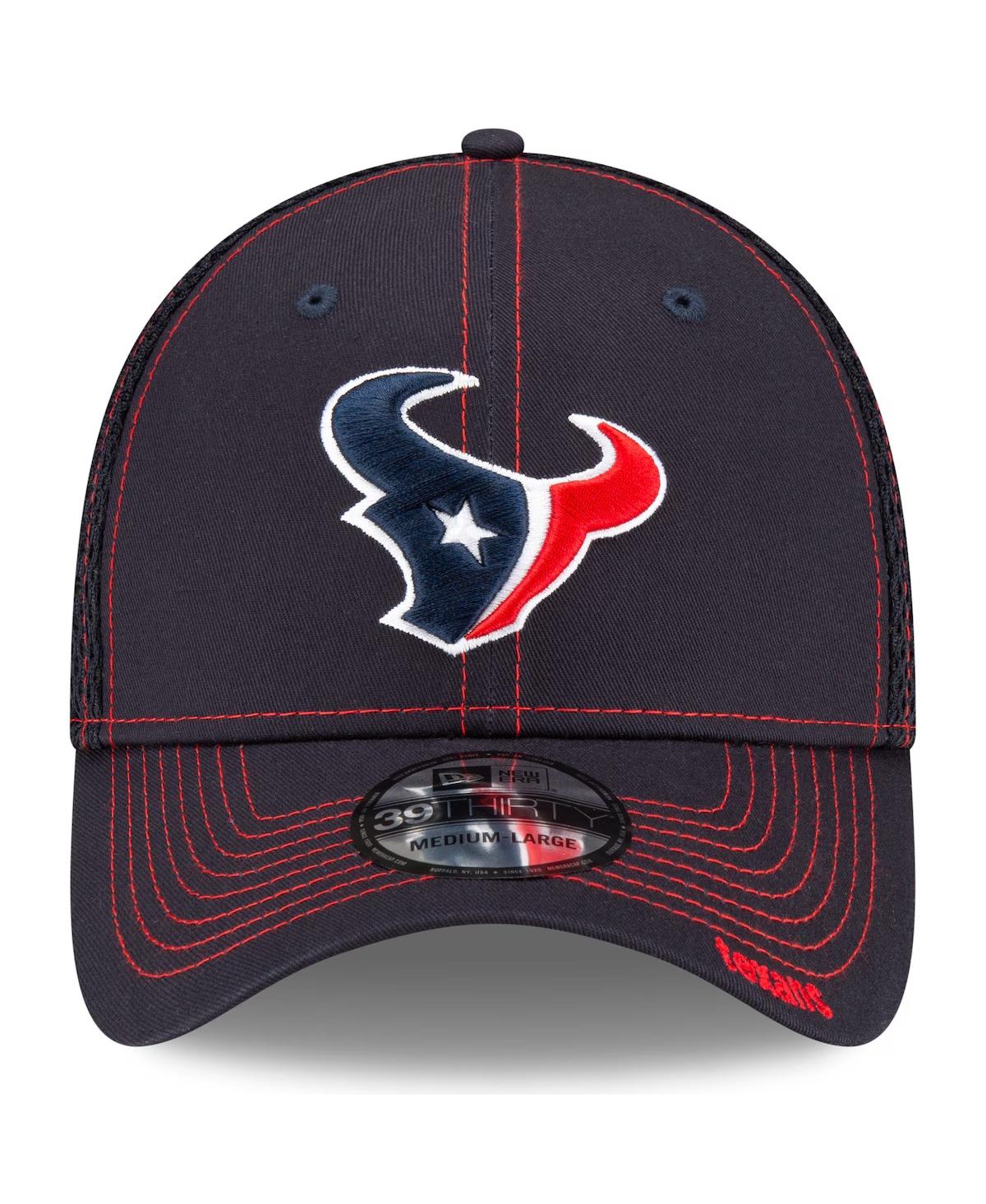 New Era Men's Navy Houston Texans Neo 39thirty Flex Hat In Navy,camo