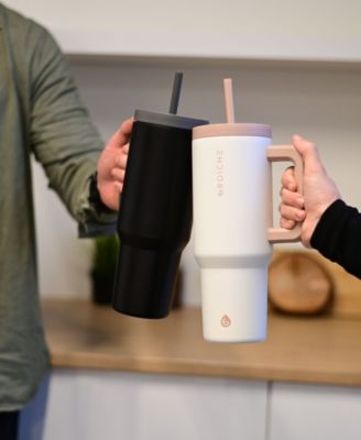 40oz Insulated Tumbler with Straw and Handle, 2pk