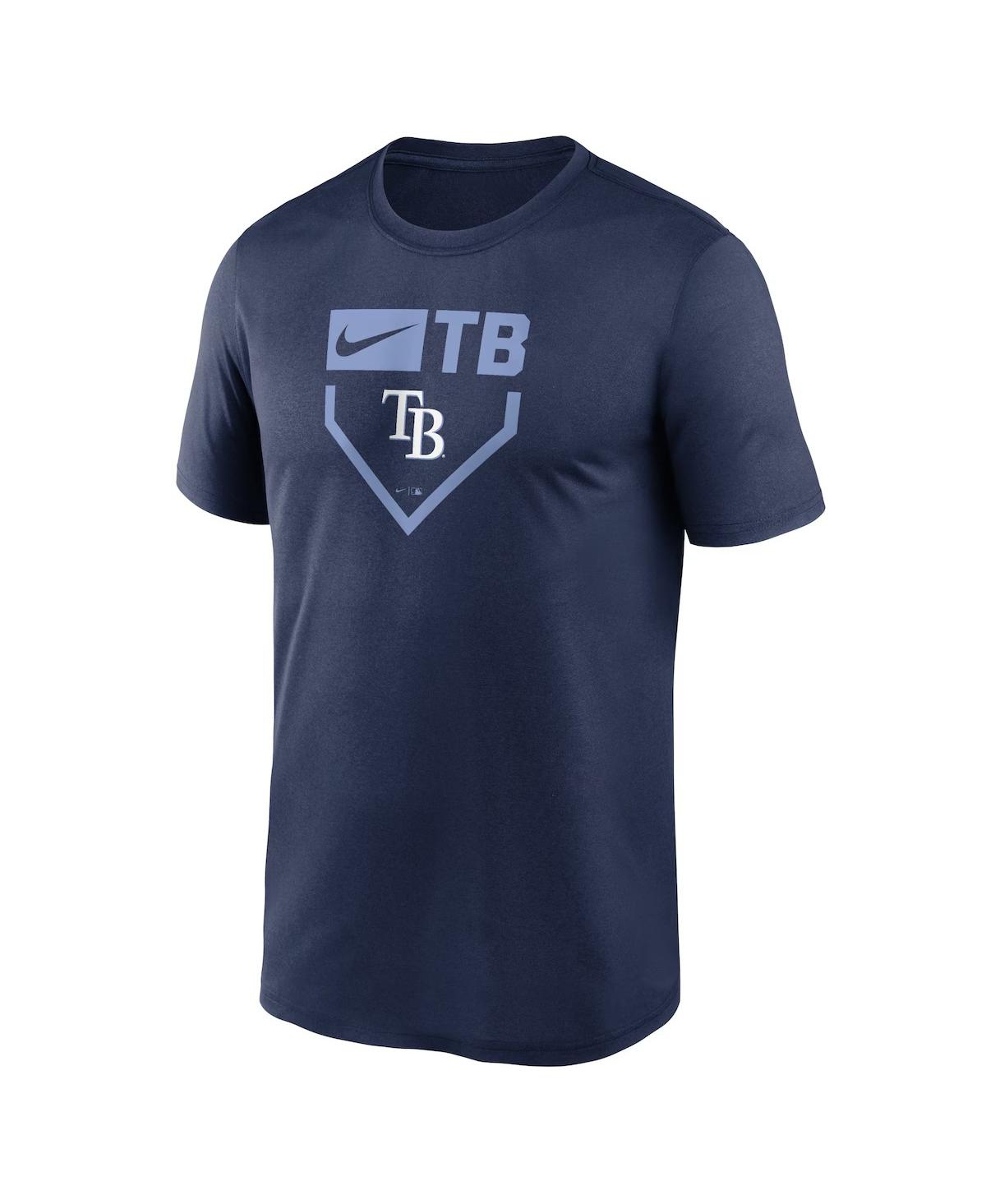Nike Men'sTampa Bay Rays Home Plate Icon Legend Performance T-Shirt - Navy