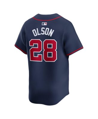 Men's  Matt Olson Navy Atlanta Braves Alternate Limited Player Jersey