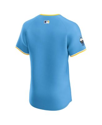 Men's Powder Blue Milwaukee Brewers City Connect Elite Jersey