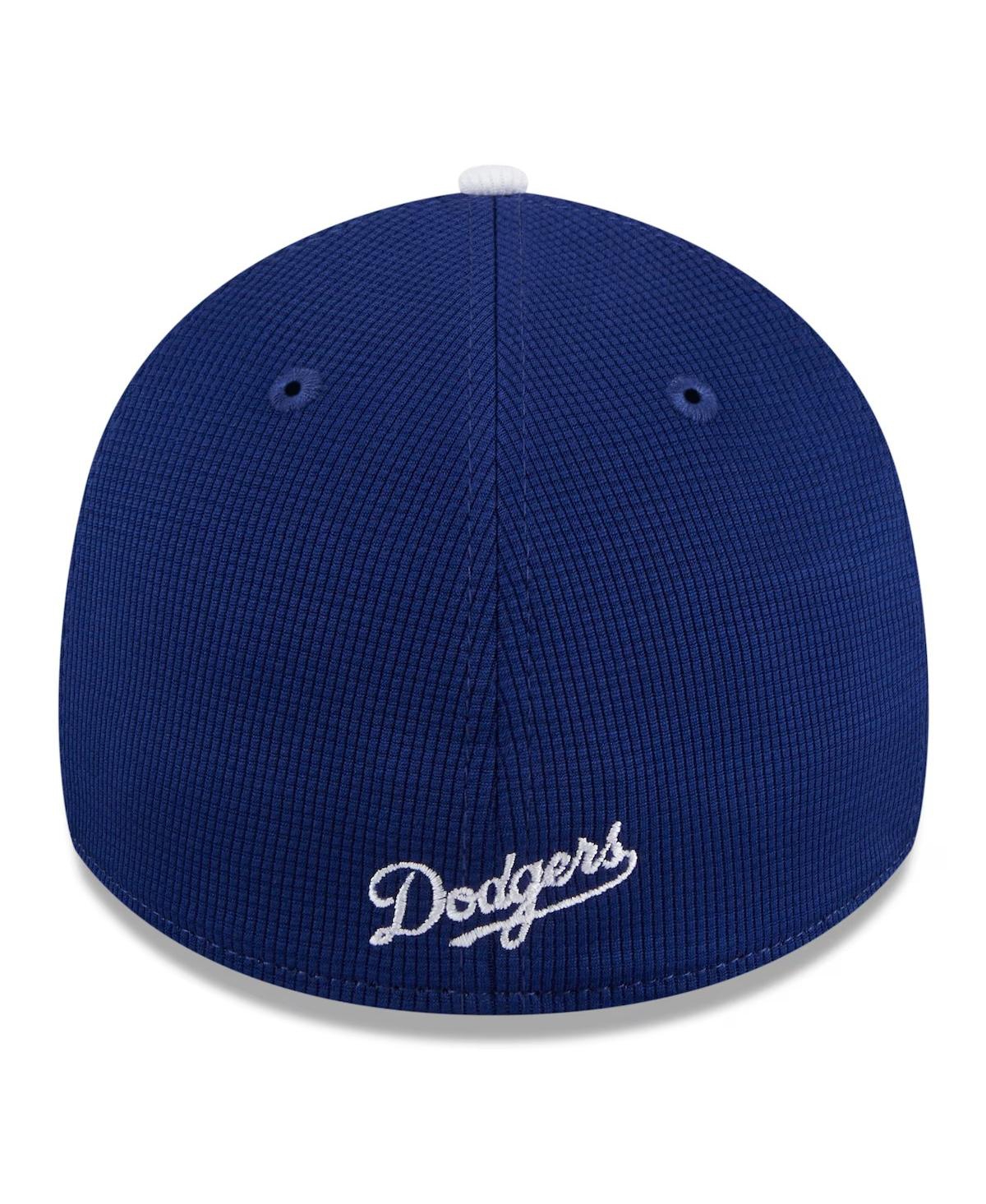 New Era Royal Los Angeles Dodgers 2024 Batting Practice 39thirty Flex Hat In Light Blue