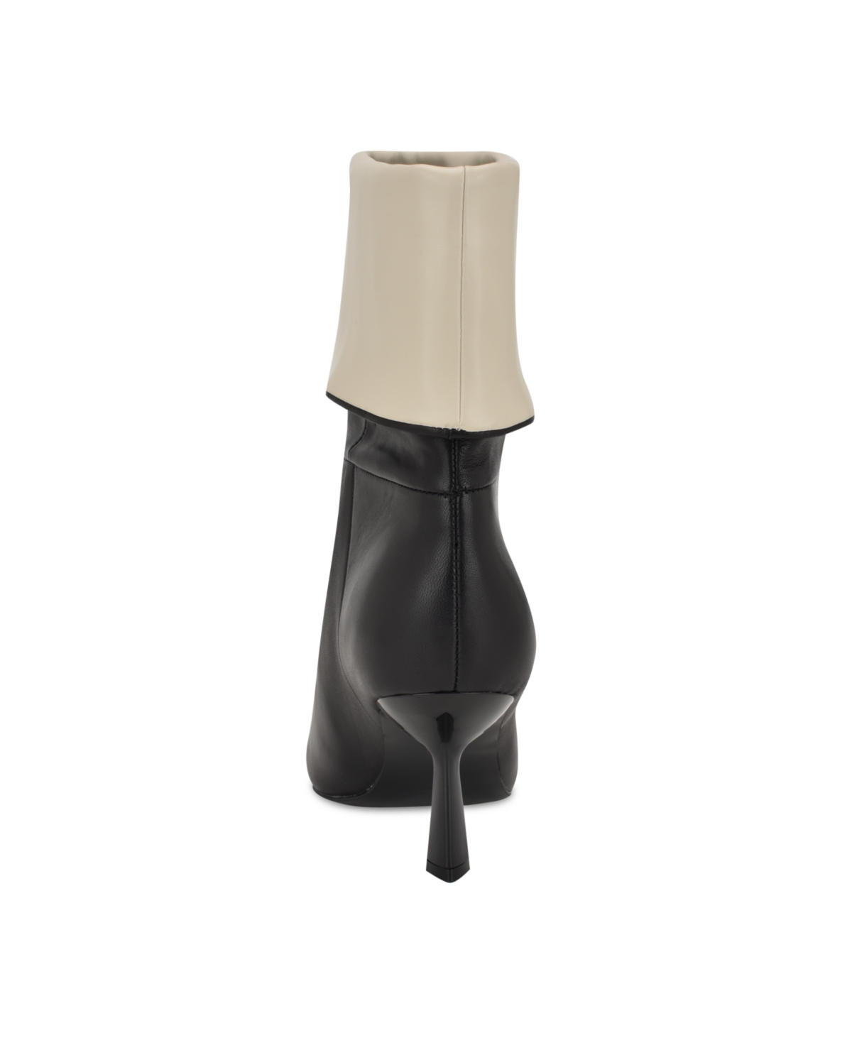 Nine West Women's Bayli Pointy Toe Stiletto Heel Dress Booties -Beige Leather