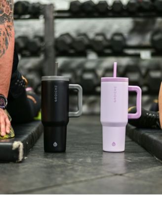 40oz Insulated Tumbler with Straw and Handle, 2pk