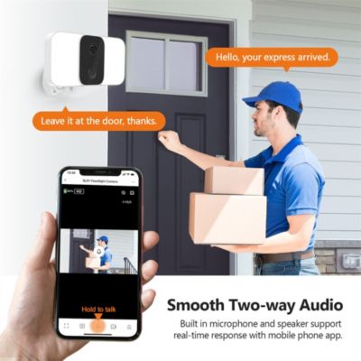 Z-EGDE Wireless Floodlight 1080P Security Camera with Solar Panel and 16GB TF Card