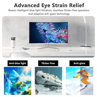 U24C 24 inch 1080P FHD 100Hz 1650R Curved Monitor, 99% sRGB, HDMI + DisplayPort