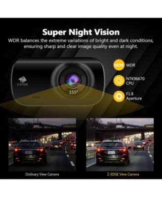 2K 2560x1440 Dual Lens Dash Cam, Front and Rear Dash Camera with GPS