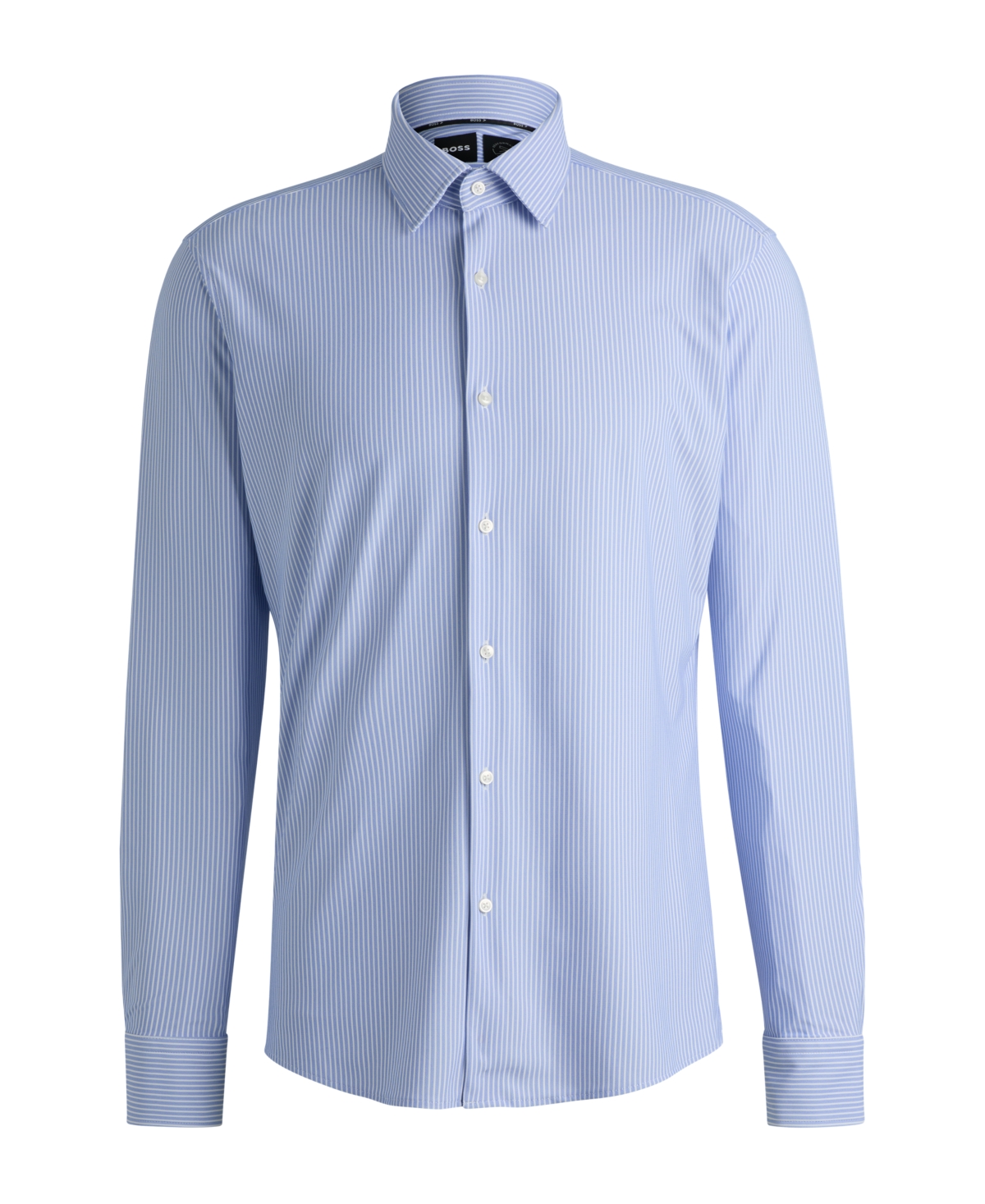 Boss by Hugo Boss Men's Regular-Fit Performance Dress Shirt -Pastel Blue