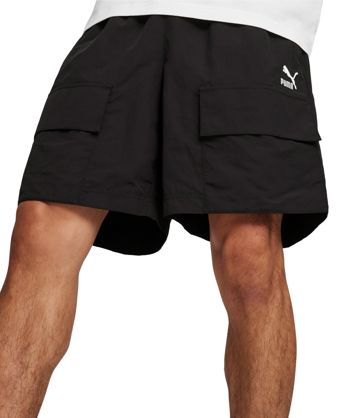 Men's Classic Logo Cargo Shorts - Puma Black