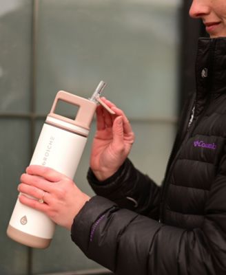 Alpine Flip 'N Sip Insulated, Leakproof Water Bottle with Straw, 20 OZ